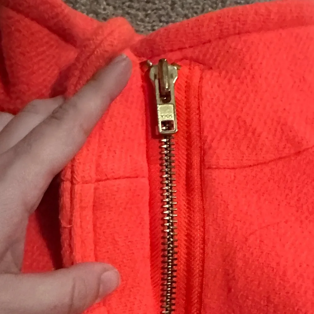 J Crew Vibrant Orange Coat
